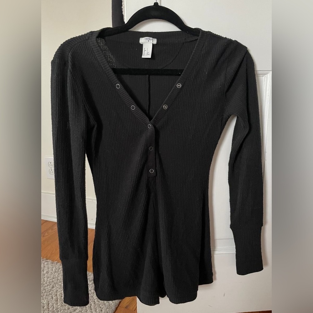 Forever 21 Ribbed Pajama Romper
